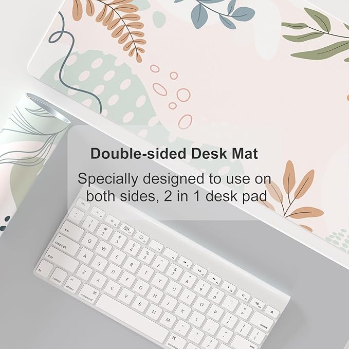 Colorful Star Minimalist Large Mouse Pad, Abstract Botanical Waterproof Desk Mat, Boho Computer Gaming Mouse Pad, XL Full Desk Mousepad Non Slip Writing Pad for School Office Home 31.5" x 11.8"