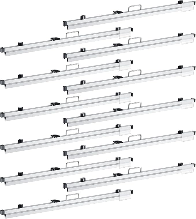 Estune Blueprint Hanging Clamps Binding Strips Storage for Construction Paper Poster Plans Drawings Arts (12, 36 Inches)