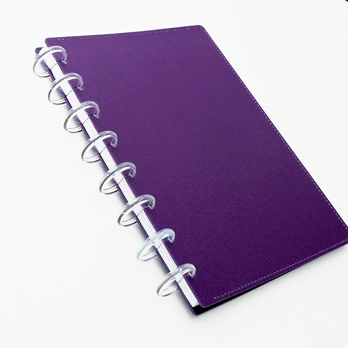 100pcs Discbound Notebook Discs DIY Planner Accessoriesfits for Tul,Levenger,Arc,Happy Planner,Talia(Super Clear,1.26 inch/32mm)