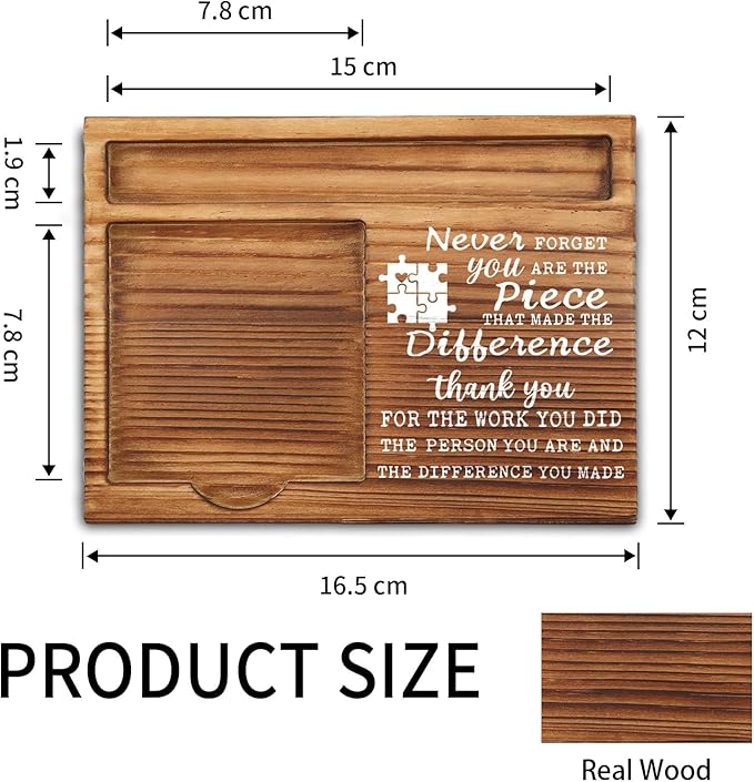 Vizuzi Going Away Gift for Coworker, Appreciation Thank You Gifts, Mentor, Work Friend, Employees Leaving New Job Self-Stick Note Pad Holders ZSS12