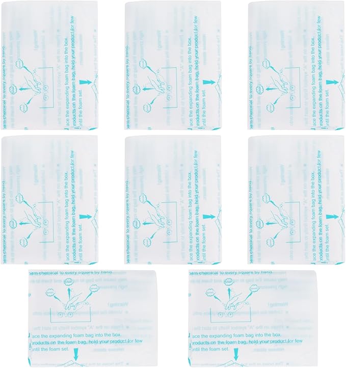Foam Bags For Shipping 8 PCS 20×24 Inch, Handy Temperature-Activated Expanding Pouches, Instant Pack Quick Packaging - Protective Parcel Solution