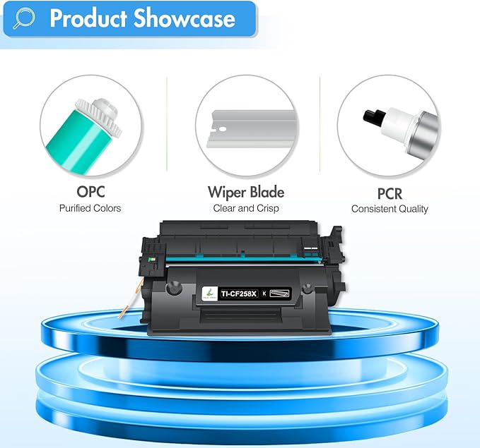 58X CF258X Toner Cartridge Black M428fdw High Yield Compatible Replacement for HP 58X CF258X 58A CF258A for HP Laserjet Pro M404n M404dn M404dw MFP M428fdn M428dw Printer Ink 2 Pack