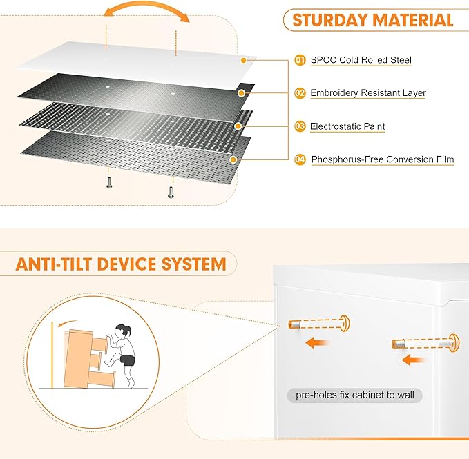 INTERGREAT 3 Drawer Lateral File Cabinet with Lock, 28" W White Lateral Filing Cabinet for Legal/Letter A4 Size, Locking File Cabinet for Home Office