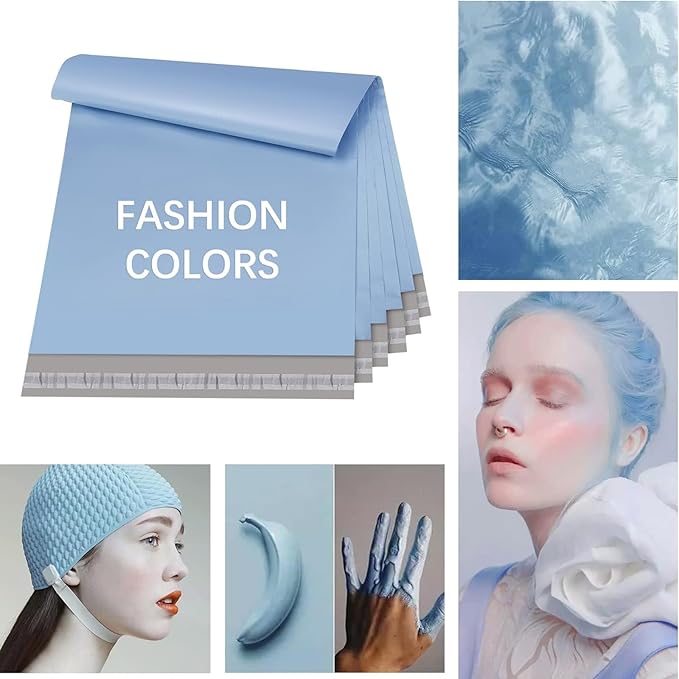 Metronic Poly Mailers 12x15.5 200 Pack, Medium Size Shipping Bags for Clothing, Strong Adhesive Mailing Bags, Tear-Proof Shipping Envelopes for Small Business, Boutique, Postal Bags Poly Bags in Blue