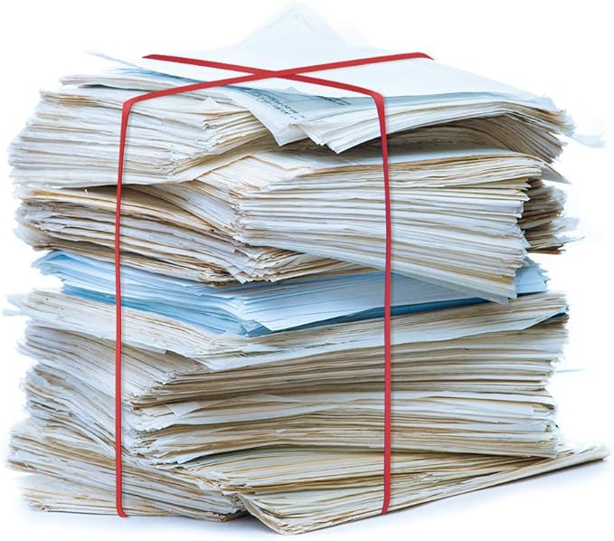 Coopay 180 Pieces Large Rubber Bands Bulk, 8 Inches Heavy Duty Strong Elastic Bands for Office Supply School Home, Securing Trash Can Garbage Cans, File Folders (Multicolor)