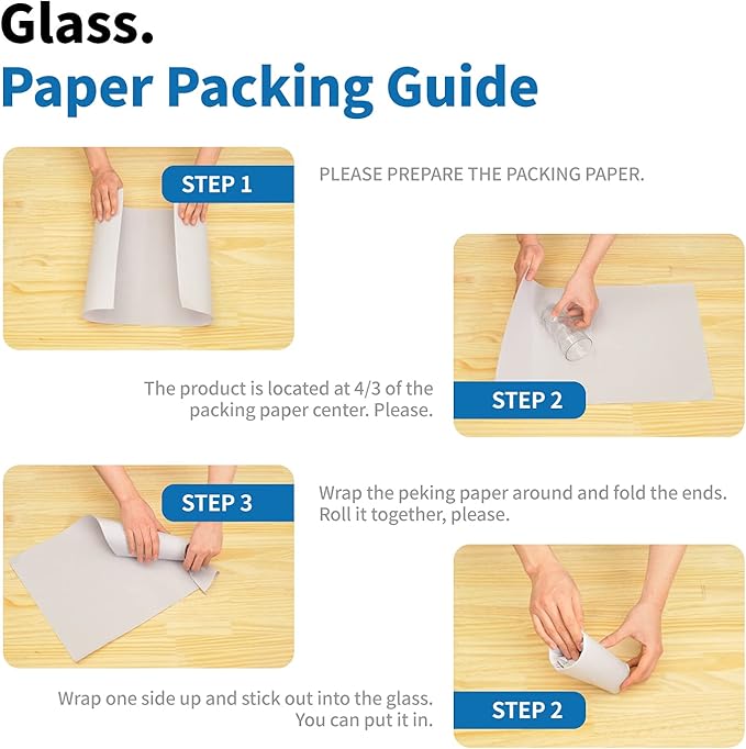 HANA PAPER 30.5" x 17" Large size (250 sheets, 9.5lb) Packing Paper Sheets for Moving, A grade of Newsprint paper for wrapping, storage, shipping. Box packaged. Ideal for wrap dish, glassware.