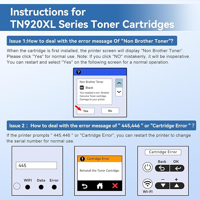 MYTONER Compatible Toner Cartridge Replacement for Brother TN920XL TN920 TN 920 XL for HL-L6210DW HL-L6210DWT HL-L5210DN HL-L5210DW HL-L5210DWT HL-L5215DW HL-L6310DW MFC-L6810D Printer, 2Pack