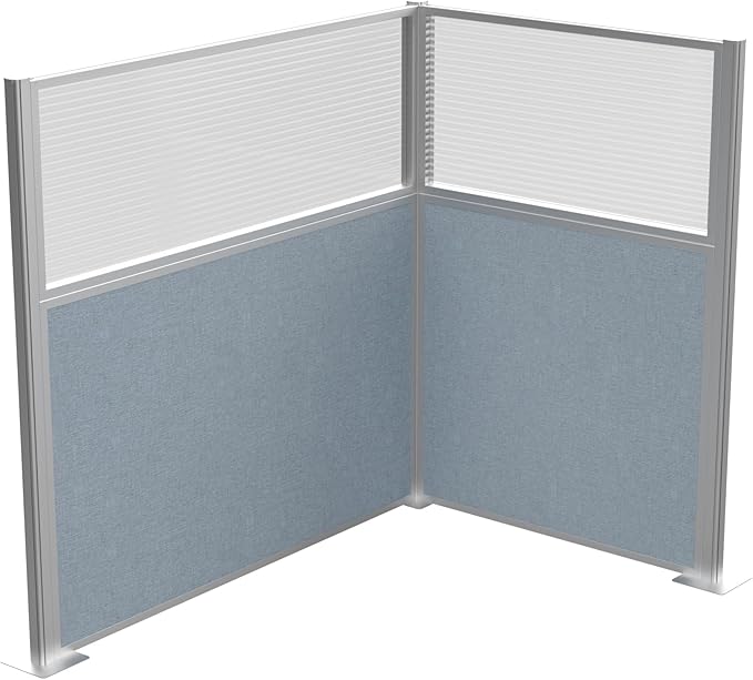 Versare Hush Panel Cubicle Kit | Workstation Partition Walls | Sound Dampening Cubicle Walls | Partitions for Desks