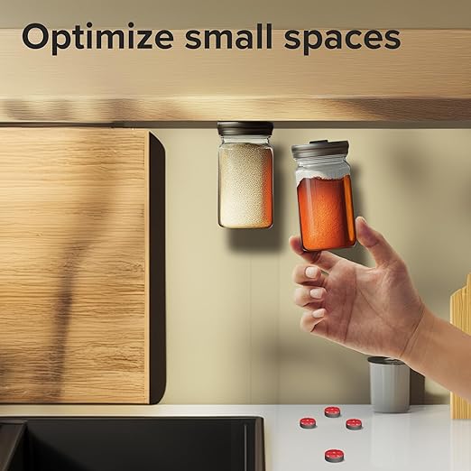 X-bet MAGNET - Adhesive Magnets - 50 Pieces - Round Disc - Strong Sticky Adhesive Backing - Ceramic Ideal for DIY, Craft, Kitchen - 0.7"x0.2"