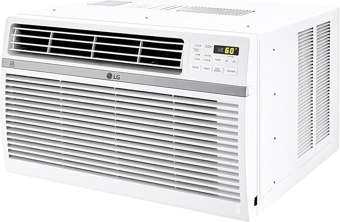 LG 12,000 BTU Smart Window Air Conditioner, 115V, AC Window Unit for Rooms up to 550 Sq. Ft., Perfect for Kitchen or Living Room, Phone & Voice Control, Works with LG ThinQ, Amazon Alexa, Hey Google