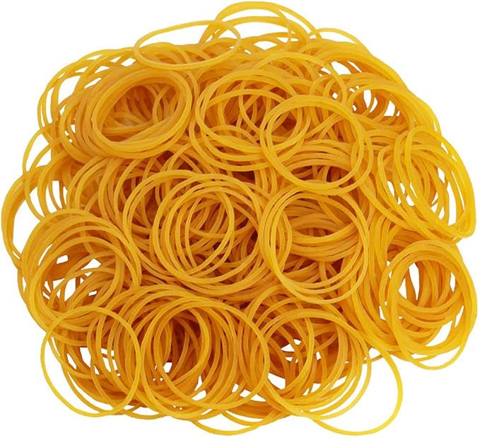 AMUU Rubber Bands Small 650 pcs size16 Rubber Bands 38mm #16 Rubber Band for Office Supplies School Home Elastic Band