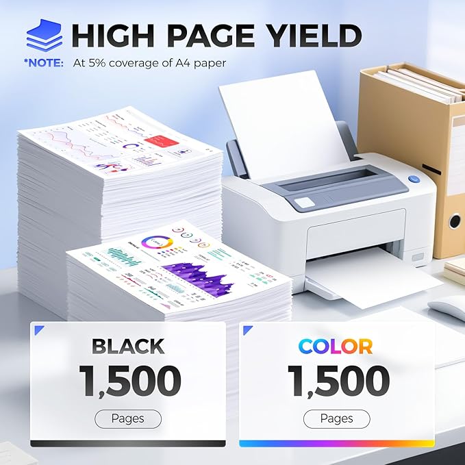 20N10K0 20N10C0 20N10M0 20N10Y0 Toner Cartridge Set（4-Pack with chip） Replacement Compatible for Lexmark Color CS331dw CS431dw CX331adwe CX431adw Laser Printer All-in-One（Black Cyan Magenta Yellow）