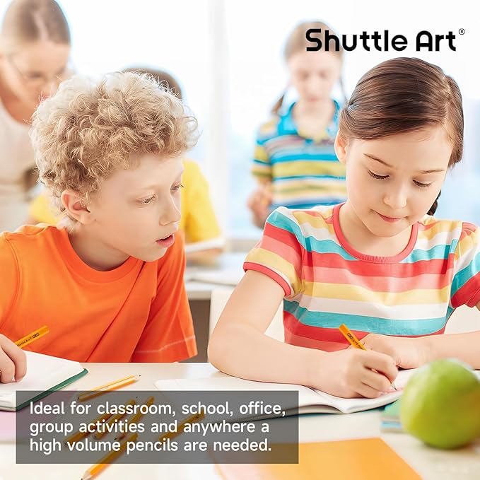Shuttle Art 360 Pack #2 HB Golf Pencils, Wood-cased 3.5” Mini Pencils Bulk, Pre-sharpened Small Pencil for Kids Teachers Writing Marking Sketching, Classroom Essentials, Back to School Supplies