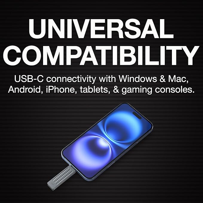 Seagate Ultra Compact 2TB, Portable SSD, 1000MB/s, USB-C, USB 3.2 Gen2, IP54 Water Dust and 3m Drop Resistant, Windows/Mac/iPhone/iPad/Android Phone/Tablet/PS4/PS5/Xbox Compatibility (STMX2000400)