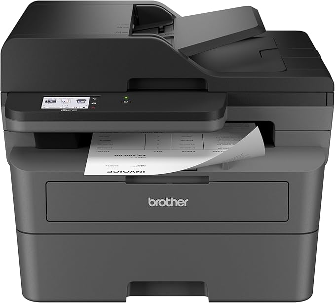 Brother MFC-L2820DW Wireless Compact Monochrome All-in-One Laser Printer with Copy, Scan and Fax, Duplex, Black & White | Includes Refresh Subscription Trial(1),(Renewed Premium)