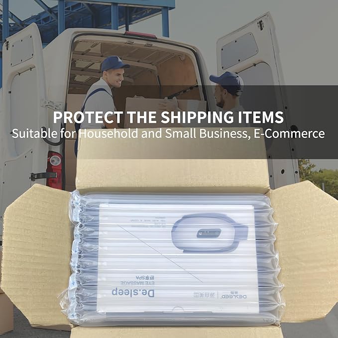 Large Bubble Cushioning Wrap for Packing 15.75inch*164feet Inflatable Air Pillows for Shipping & Moving Fragile Items Heavy Duty Wine Packaging Glass Bottle Packing Material with Pump, 55um