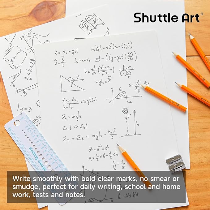 Shuttle Art 600 Pack #2 HB Mini Pencils, Wood-cased, Pre-sharpened for Kids & Teachers, Classroom Essentials, Back to School Supplies