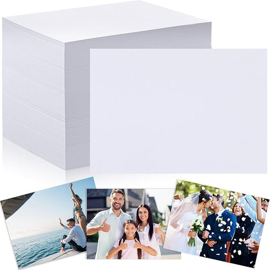 Fainne 600 Sheets Photo Paper 8.5 x 11 in Glossy Double Sided 54lbs 9.5mil 200gsm Photo Paper Glossy Card Stock for Inkjet Printing Printer Making Pictures Calendar Greeting Card Printing
