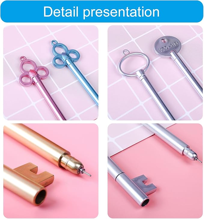 6Pcs Shaped Gel Pens Stocking Fillers For Student Kid Game Reward Birthday Present 0.38mm Office Writing Pen Fine Tip Black Pens