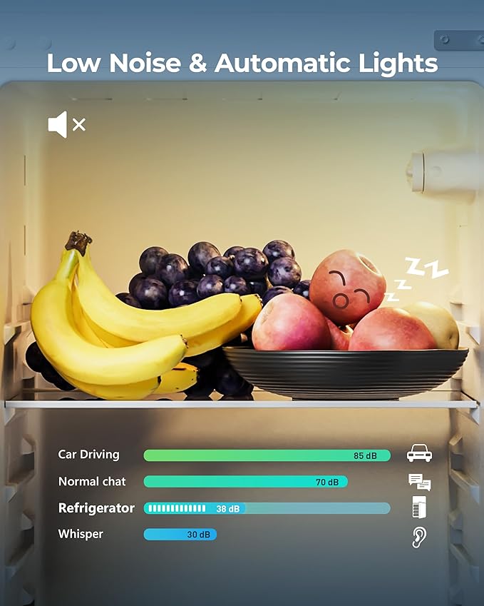 EUHOMY 7.4 Cu.Ft. Refrigerator with Freezer, 2 Door Fridge, Adjustable Thermostat，Large Capacity, Refrigerator for Kitchen/Dorm/Office/Apartment - Food Storage or Cooling drinks, Black