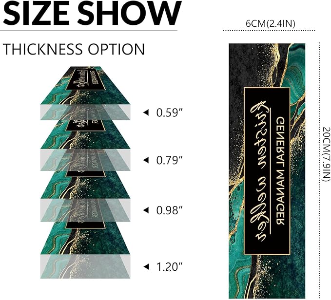 Desk Name Plate Personalized, Custom Name Plate for Desk, Acrylic Desktop Accessories, Office Gift & Decor for Women Men, Teacher Nurse Boss Employee Appreciation Gifts