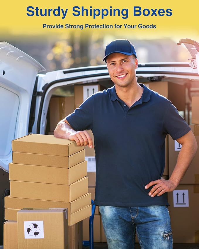 Shipping-Boxes-11x8x2 Inches: 25 Pack-Cardboard-Boxes-for-Packaging, Brown-Shipping-Boxes-for-Packing-Small-Business, Corrugated Box Mailers for Book Shoes Gift Mailing