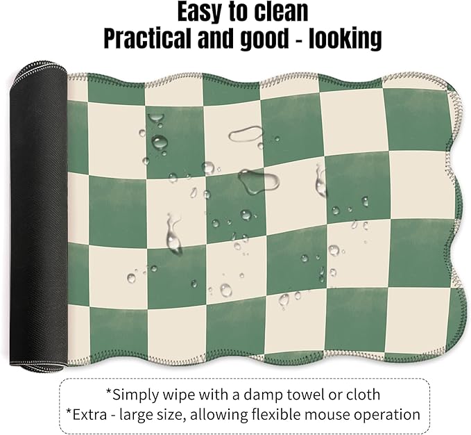 Galdas Gaming Mouse Pad XXL XL Large Long Extended Big Mousepad Non-Slip Rubber Keyboard Mouse Pad with Stitched Edges for Laptop Home Office (35.43x15.75x0.08 Inch)