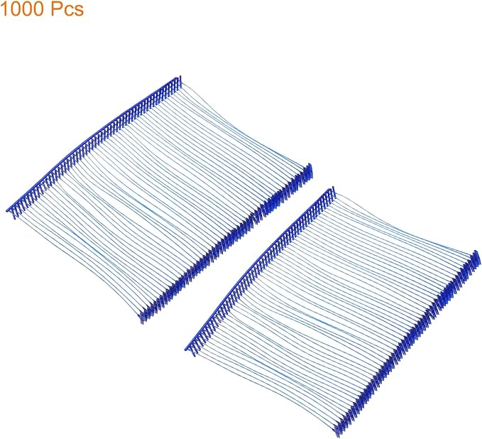 MECCANIXITY Standard Tagging Fasteners,Plastic Regular,Standard Label Gun Price Tagging Barbs for Garment Price Tag Label Tagging Barbs 75mm/3 Inch,Pack of 1000 Blue