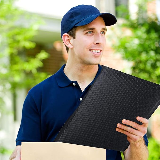 30 Pack 10x13 Inch Poly Bubble Mailers, Padded Envelopes with Self Seal Adhesive Strip, Waterproof Lightweight Mailing Shipping Bags for Thick Books Clothes Holiday Gifts Business Packaging