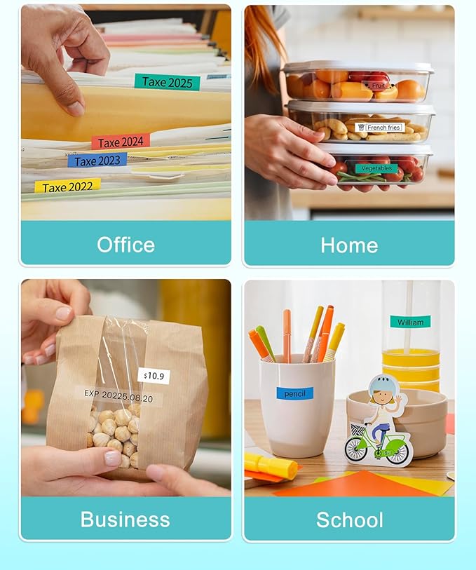 Colorty TZe-231 12mm 0.47 Label Tape Replacement for Brother P Touch Label Maker Tape TZe Laminated TZe-131 TZe-231 TZe-431 TZe-531 TZe-631 TZe-731 for PT-D210 PT-D200 PT-H100 H110 D400 P300BT, 6 Pack