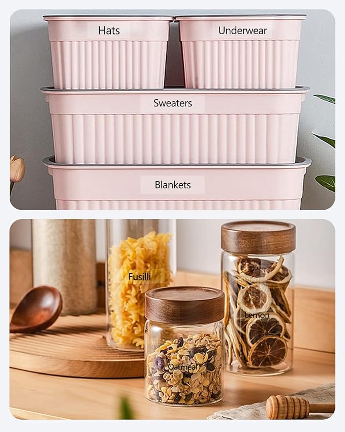 Tze 151 Tz151 24mm 1 inch Laminated Clear Compatible for Brother P Touch Label Maker Tape TZe-151 TZe151 Label Tape for PTD600 PTD610BT PTP710BT PTD400 PT-P700, Black on Clear, 3-Pack