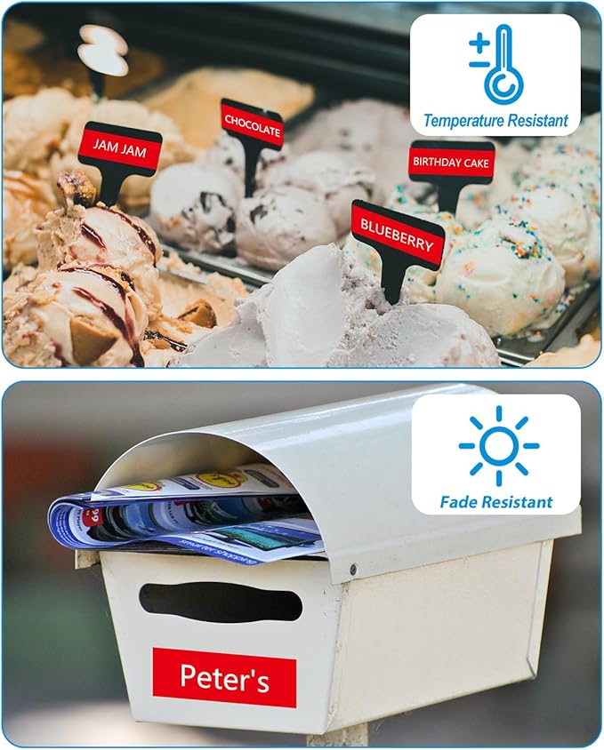 Weemay 3 Pack TZe445 18mm White on Red Laminated Label Tape Compatible with Brother Label Maker Tape TZe-445 TZe 445 TZ-445 TZ445 for PT-D400AD PT-D610BT PT-D600 PT-D410 Printer, 0.7" x 26.2'