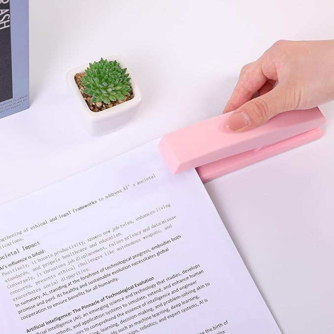 Desk Stapler and 1000pcs Staples, Office Stapler, 25 Sheet Capacity, Office Supplies for Desk