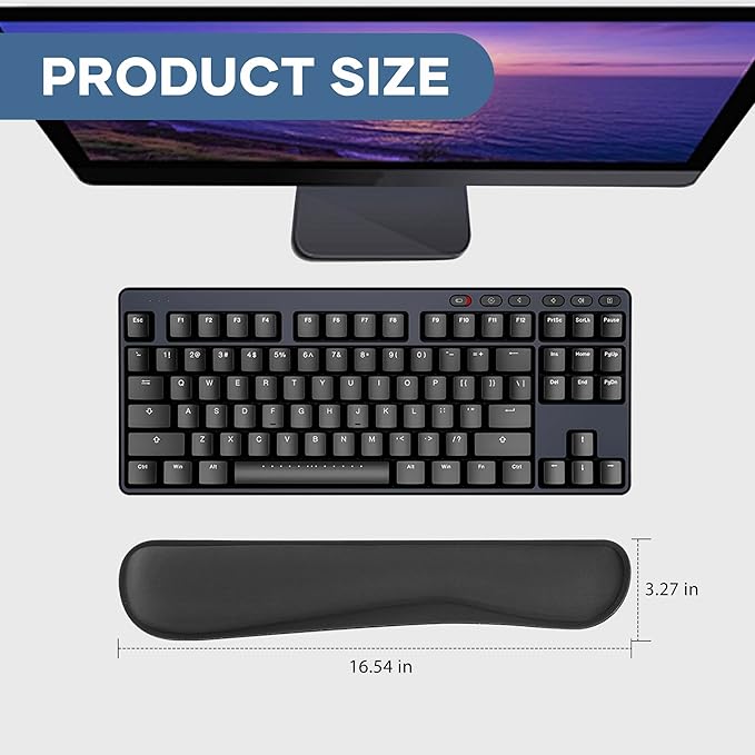 Office Ergonomic Memory Foam Computer Mouse and Keyboard Wrist Rest pad Support Carpal Tunnel, Wrist Rest for Keyboard and Mouse, Wrist Support Set