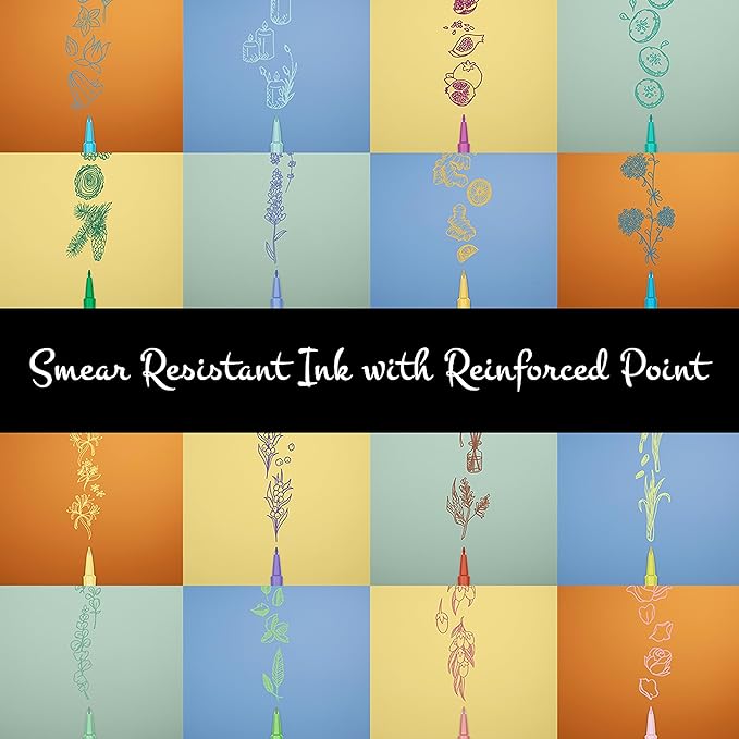 Paper Mate Flair Nature Escape Scented Felt Tip Pens, Medium Point (0.7mm), Assorted Colors, 16 Count - Perfect for Journaling, Writing, Coloring, Teacher Supplies