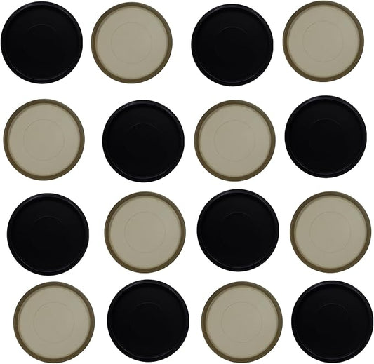 100pcs Discbound Notebook Discs DIY Planner Accessories fits for Tul,Levenger,Arc,Happy Planner,Talia(Black Smoke Black Mixed,0.94inch/24mm)