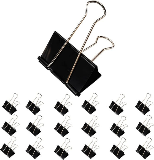 Jumbo Binder Clips 3 Inch - Extra Large Binder Clips 18 Pack, Heavy Duty Office Binder Clips for Paper, Documents, School & Office Supplies (18, 3 inch)