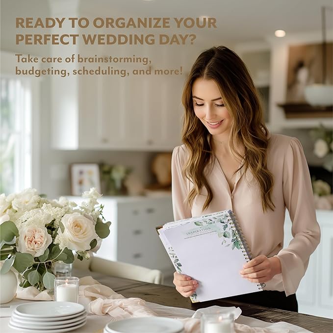 Your Perfect Day Wedding Planner Book and Organizer - Wedding Planner Book - Bridal Planning Binder with Countdown Calendar - Bride Gifts