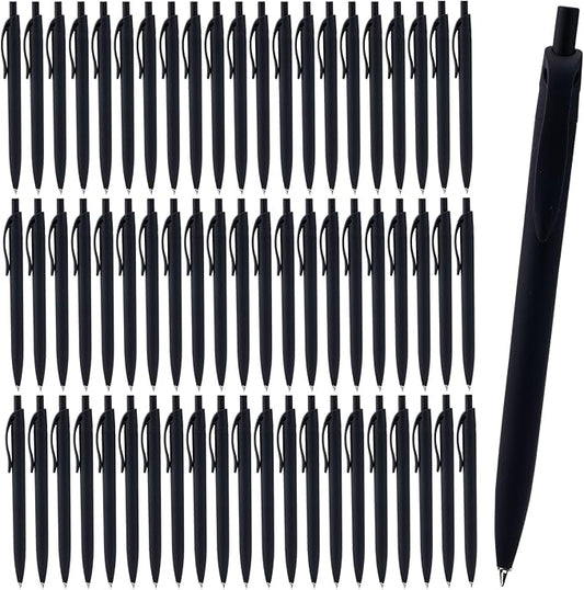 Pens Bulk, 50 Pack Retractable Ballpoint Pen, No Bleed Black Click Pens, Writing Pen in Medium Point, 1.0 MM Black Smooth Ink, Ideal for Office, School & Everyday Use