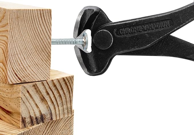 Hiceeden 4 Pcs Carpet Staple Remover Tools, Heavy Duty Staple Puller with End Cutting Plier, Nail Puller Tack Lifter Tool for Removing Staples on Furniture, Floor, Wood Case, Carton, Photo Frame