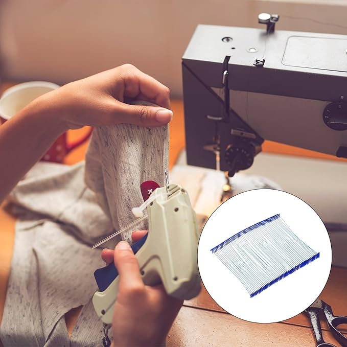 MECCANIXITY Standard Tagging Fasteners,Plastic Regular,Standard Label Gun Price Tagging Barbs for Garment Price Tag Label Tagging Barbs 75mm/3 Inch,Pack of 1000 Blue