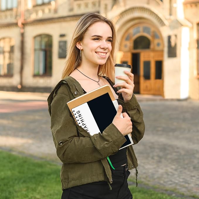 A5 Graph Paper Spiral Notebook 8.5" x 5.7"-4 Pack Grid Notebook Hardcover Notebook 120 Pages 100 GSM Thick Graphing Paper Notebook Hardcover Journal for School, Office, Artist Writing/Drawing