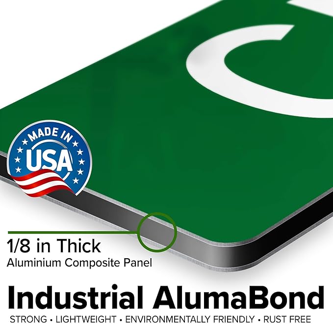 Custom Street Sign, Road Sign, Address Sign, 8 Colors, Reflective Option, Mounting Options, 6x36 Inch, Thick Rust-Free AlumaBond, USA Made by My Sign Center, (Classic)