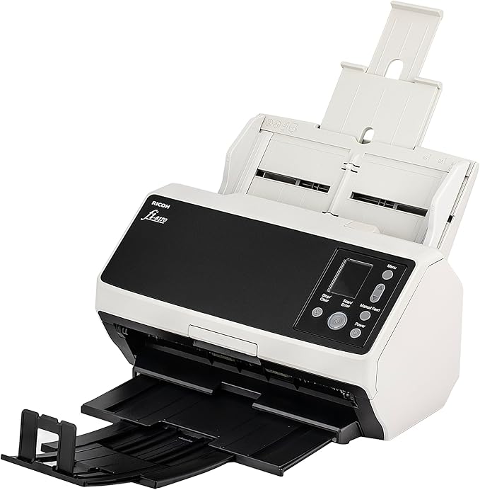 Ricoh fi-8170 Professional High Speed Color Duplex Document Scanner (PA03810-B055) + USB Printer Cable + Network Cable