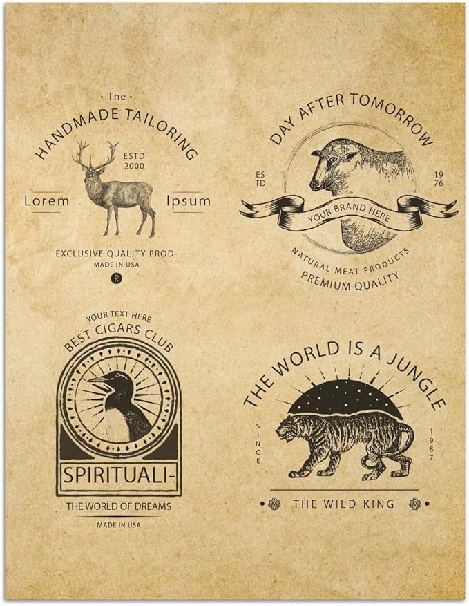 Stationary Paper for Writing Letters - Vintage Antique Letterhead Paper, Letter Size Stationery Writing Paper, 100 Sheets Double-Sided Invitation/Decorative Printer Paper, 8.5" x 11"