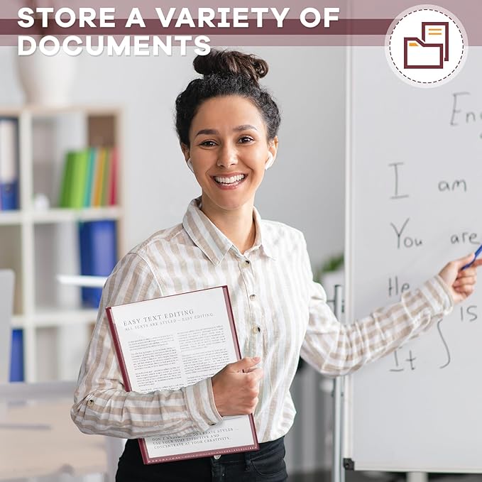 Henoyso 48 Pcs Plastic Folders with Clear Front Pocket and 3 Prong Take Home Plastic 2 Pocket Folder Back to School for Students Parent Teacher Communication for School Office (Dark Red)