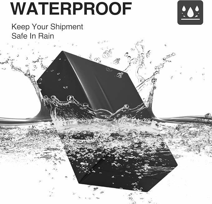 UCGOU Poly Mailers 14.5x19 Inch Black 100 Pack Large Shipping Bags #7 Strong Thick Mailing Envelopes Self Sealing Adhesive Waterproof and Tear Proof Boutique Packaging Postal for Clothing