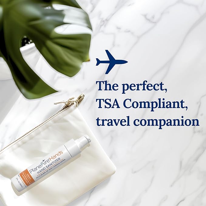 Orange Pineapple Gel Hand Sanitizer | Soothing, Moisturizing, Hydrating | Tropical Scent | Essential Oils, Green Tea Extract, Aloe, and Vegan Glycerin | TSA-Approved Travel Essential | 6-pack