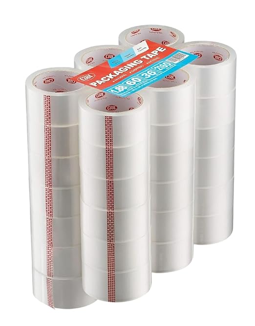 Simply Cool Packing Tape 36 Pack, Heavy Duty Packaging Tape for Shipping, Moving Boxes, Sealing, Mailing & Storage – Strong 1.88” Wide x 60 Yards Per Refill Roll, 2160 Yards Total