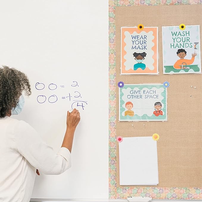 40Pcs Mix Color Push Pins Decorative Flower Push Pins for Cork Board Photo Wall Office Or Home Decoration